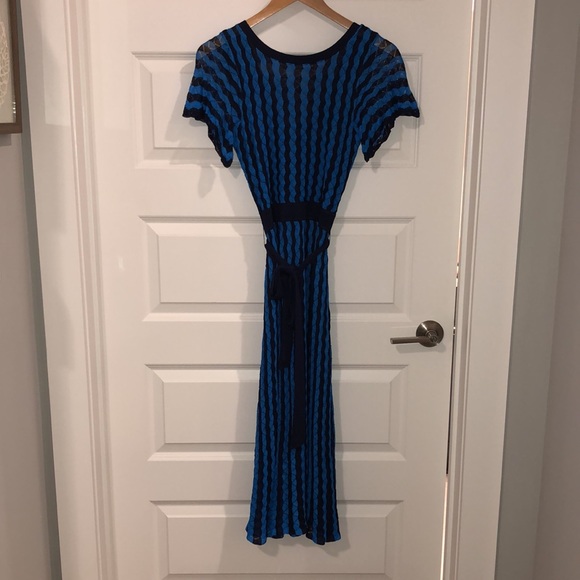 Boden Blue Rowan Pointelle Knitted Dress - Picture 6 of 12